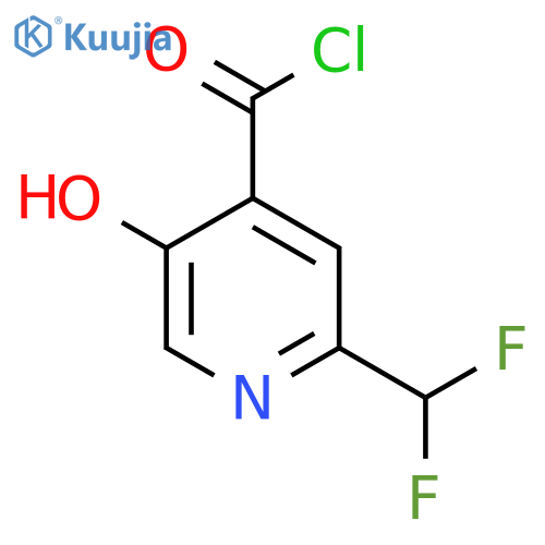 2-(Difluoromethyl)-5-hydroxypyridine-4-carbonyl chloride structure