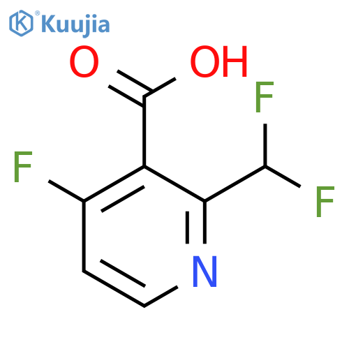 2-(Difluoromethyl)-4-fluoropyridine-3-carboxylic acid structure