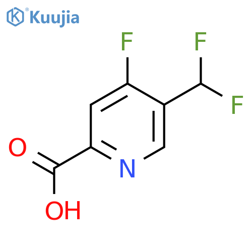 5-(Difluoromethyl)-4-fluoropyridine-2-carboxylic acid structure