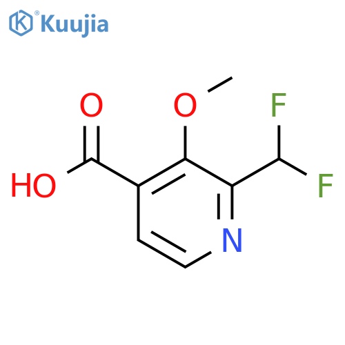 2-(Difluoromethyl)-3-methoxypyridine-4-carboxylic acid structure