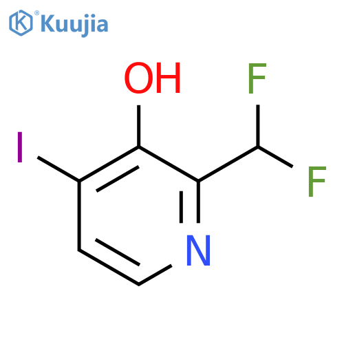 2-(Difluoromethyl)-4-iodo-3-hydroxypyridine structure