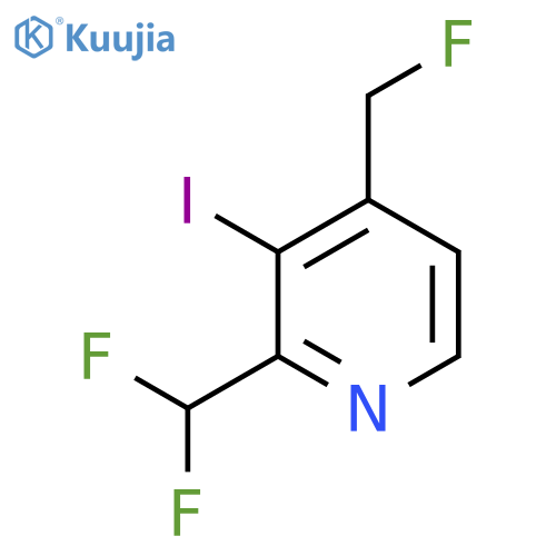 2-(Difluoromethyl)-4-(fluoromethyl)-3-iodopyridine structure