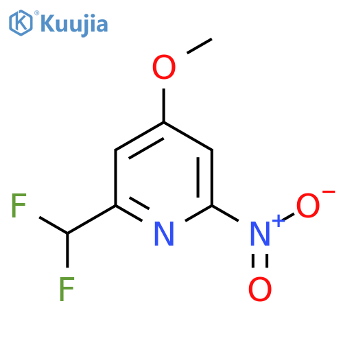 2-(Difluoromethyl)-4-methoxy-6-nitropyridine structure