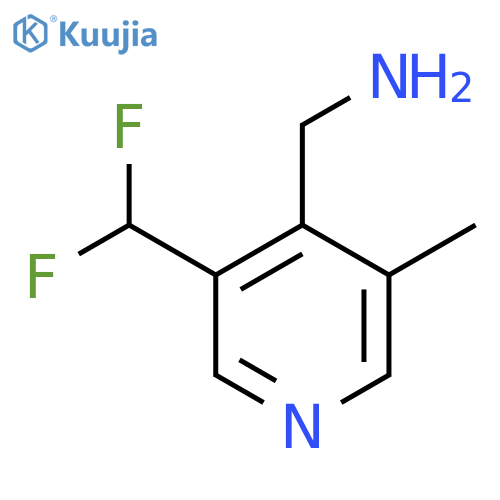 4-(Aminomethyl)-3-(difluoromethyl)-5-methylpyridine structure