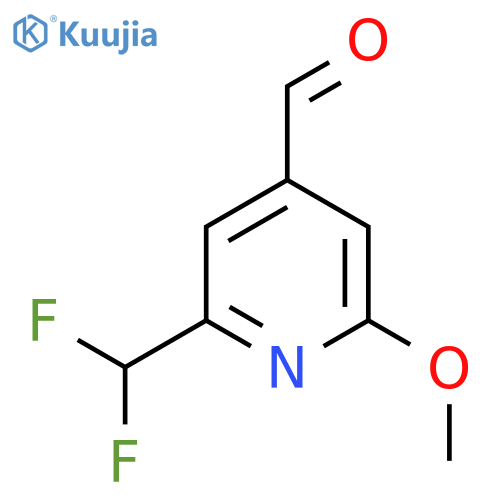 2-(Difluoromethyl)-6-methoxypyridine-4-carboxaldehyde structure