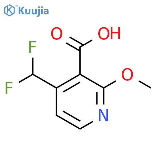 4-(Difluoromethyl)-2-methoxypyridine-3-carboxylic acid structure