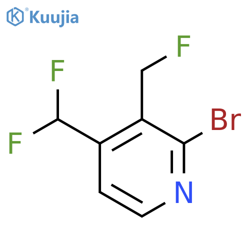 2-Bromo-4-(difluoromethyl)-3-(fluoromethyl)pyridine structure