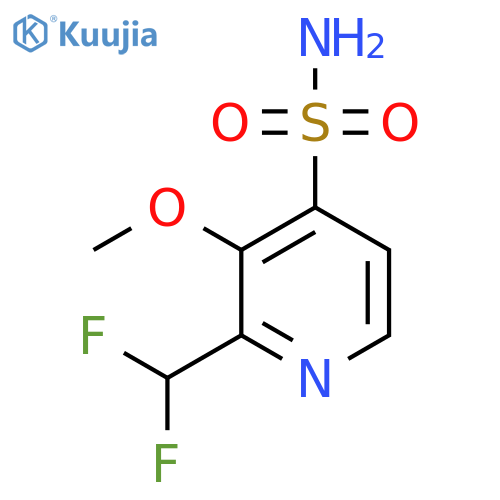 2-(Difluoromethyl)-3-methoxypyridine-4-sulfonamide structure