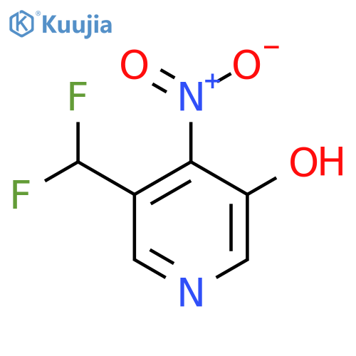 3-(Difluoromethyl)-5-hydroxy-4-nitropyridine structure