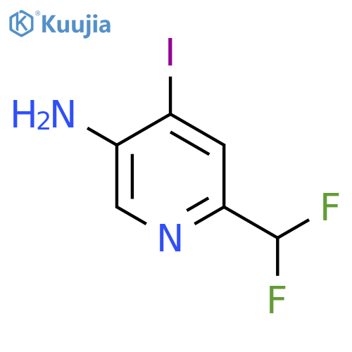 5-Amino-2-(difluoromethyl)-4-iodopyridine structure