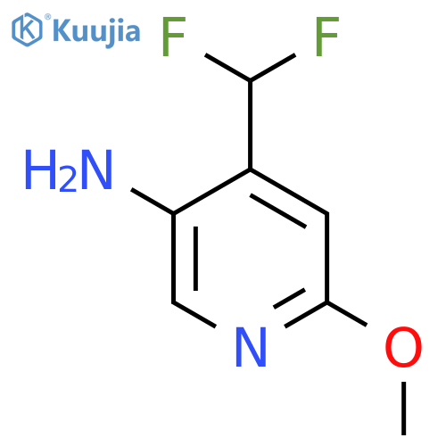 5-Amino-4-(difluoromethyl)-2-methoxypyridine structure
