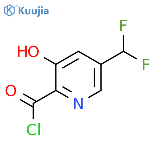 5-(Difluoromethyl)-3-hydroxypyridine-2-carbonyl chloride structure