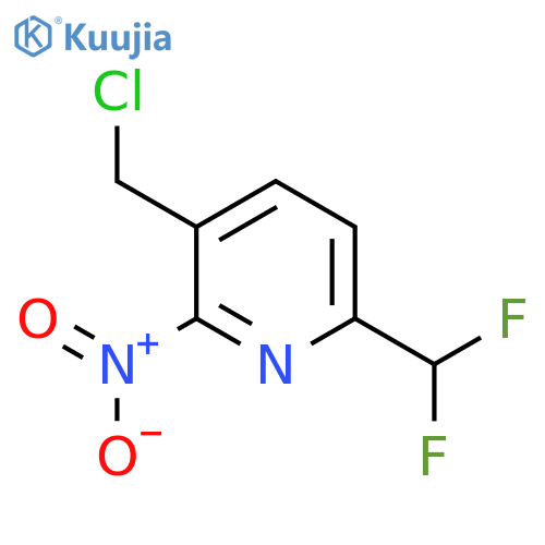 3-(Chloromethyl)-6-(difluoromethyl)-2-nitropyridine structure