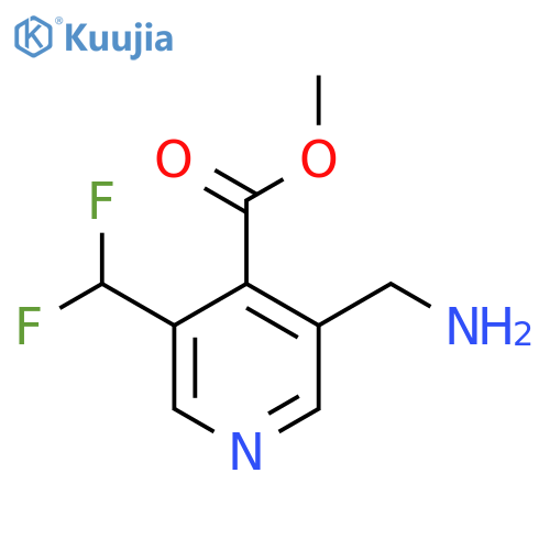 Methyl 3-(aminomethyl)-5-(difluoromethyl)pyridine-4-carboxylate structure