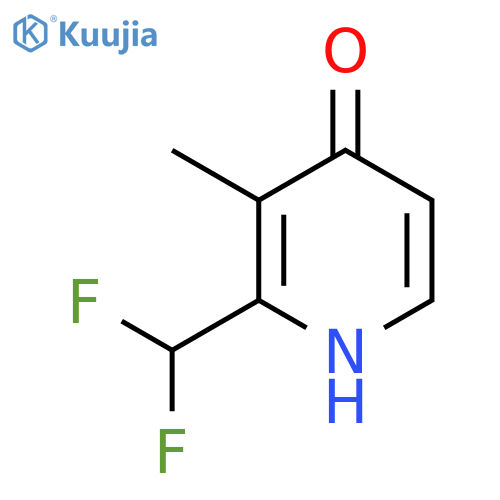 2-(Difluoromethyl)-4-hydroxy-3-methylpyridine structure