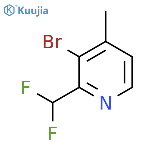 3-Bromo-2-(difluoromethyl)-4-methylpyridine structure