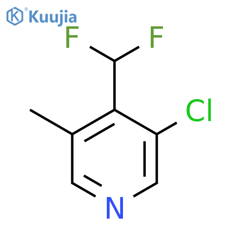 3-Chloro-4-(difluoromethyl)-5-methylpyridine structure