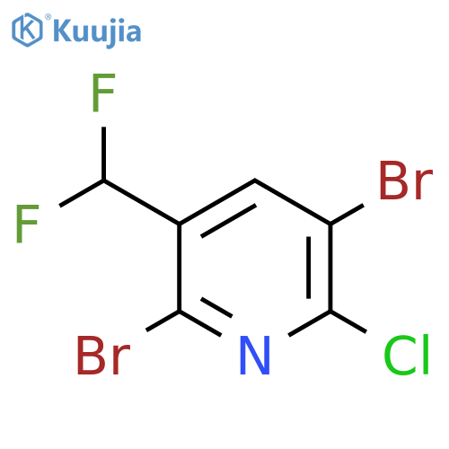 2-Chloro-3,6-dibromo-5-(difluoromethyl)pyridine structure