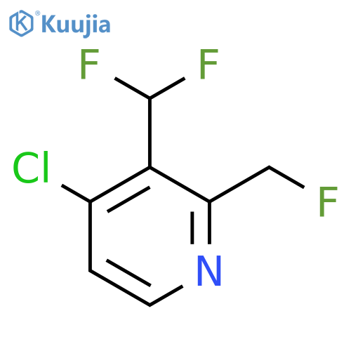 4-Chloro-3-(difluoromethyl)-2-(fluoromethyl)pyridine structure