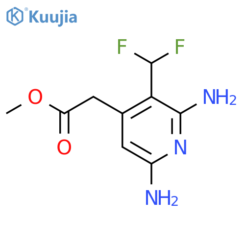 Methyl 2,6-diamino-3-(difluoromethyl)pyridine-4-acetate structure