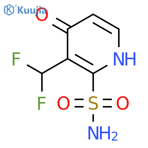 3-(Difluoromethyl)-4-hydroxypyridine-2-sulfonamide structure