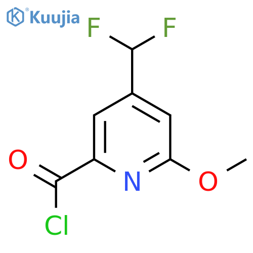 4-(Difluoromethyl)-2-methoxypyridine-6-carbonyl chloride structure