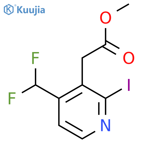Methyl 4-(difluoromethyl)-2-iodopyridine-3-acetate structure