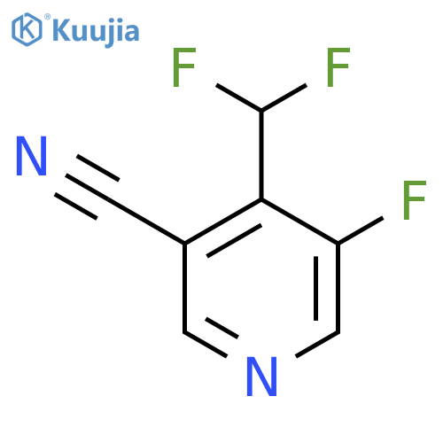3-Cyano-4-(difluoromethyl)-5-fluoropyridine structure