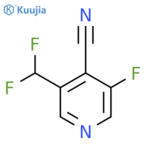 4-Cyano-3-(difluoromethyl)-5-fluoropyridine structure