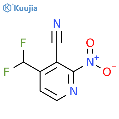3-Cyano-4-(difluoromethyl)-2-nitropyridine structure