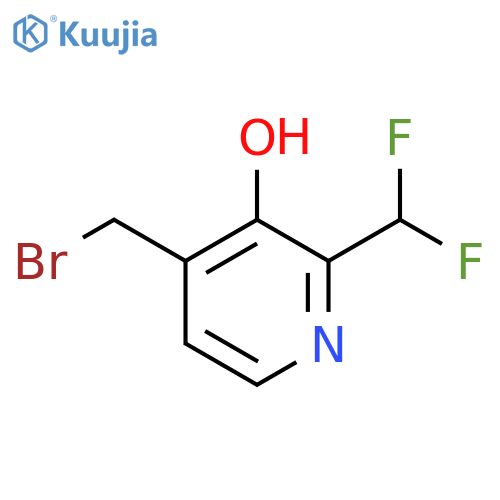 4-(Bromomethyl)-2-(difluoromethyl)-3-hydroxypyridine structure
