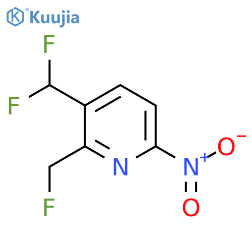 3-(Difluoromethyl)-2-(fluoromethyl)-6-nitropyridine structure