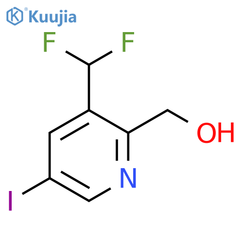 3-(Difluoromethyl)-5-iodopyridine-2-methanol structure