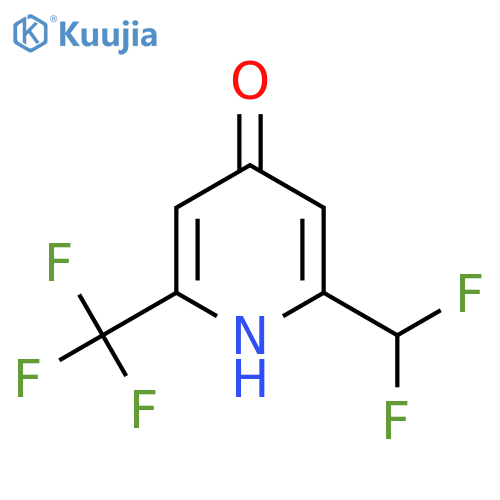 2-(Difluoromethyl)-4-hydroxy-6-(trifluoromethyl)pyridine structure