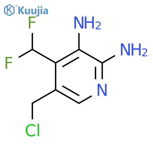 5-(Chloromethyl)-2,3-diamino-4-(difluoromethyl)pyridine structure