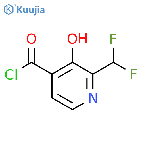 2-(Difluoromethyl)-3-hydroxypyridine-4-carbonyl chloride structure