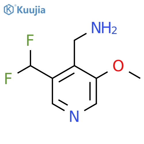 4-(Aminomethyl)-3-(difluoromethyl)-5-methoxypyridine structure