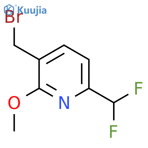3-(Bromomethyl)-6-(difluoromethyl)-2-methoxypyridine structure