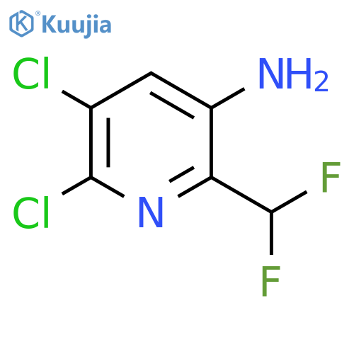 5-Amino-2,3-dichloro-6-(difluoromethyl)pyridine structure