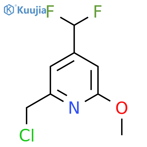 2-(Chloromethyl)-4-(difluoromethyl)-6-methoxypyridine structure