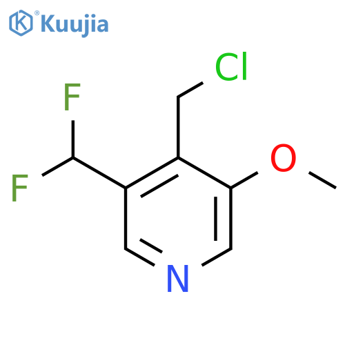 4-(Chloromethyl)-3-(difluoromethyl)-5-methoxypyridine structure