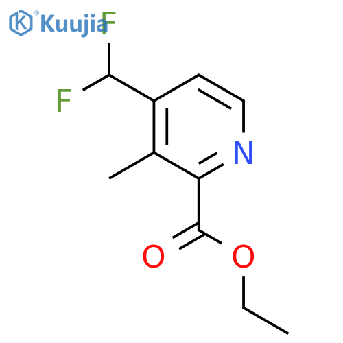Ethyl 4-(difluoromethyl)-3-methylpyridine-2-carboxylate structure