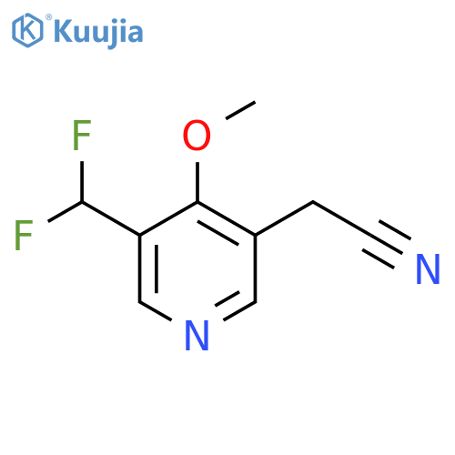 3-(Difluoromethyl)-4-methoxypyridine-5-acetonitrile structure
