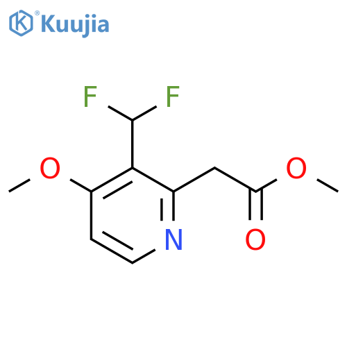 Methyl 3-(difluoromethyl)-4-methoxypyridine-2-acetate structure
