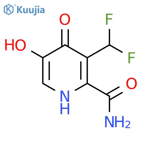 3-(Difluoromethyl)-4,5-dihydroxypyridine-2-carboxamide structure