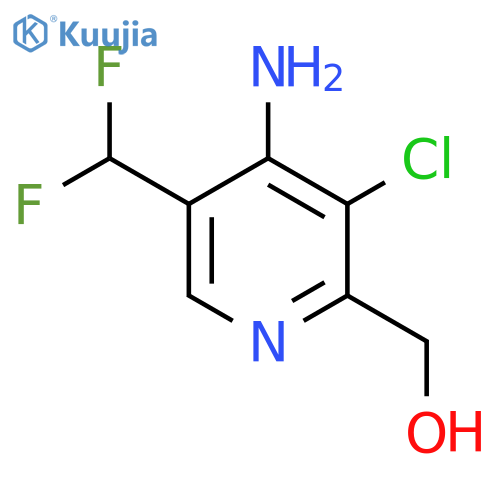 4-Amino-3-chloro-5-(difluoromethyl)pyridine-2-methanol structure