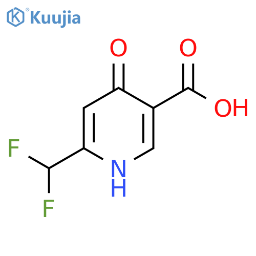 2-(Difluoromethyl)-4-hydroxypyridine-5-carboxylic acid structure