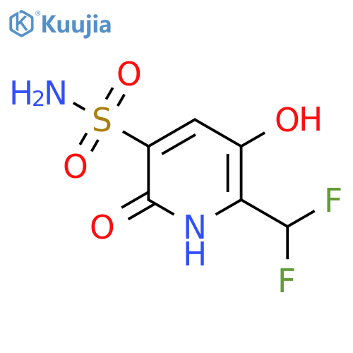 2-(Difluoromethyl)-3,6-dihydroxypyridine-5-sulfonamide structure