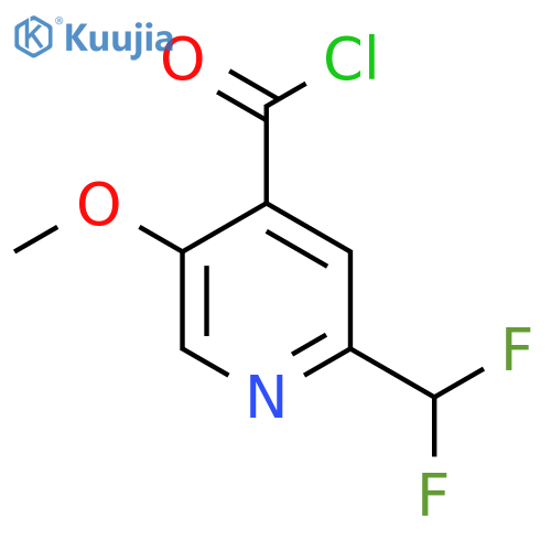 2-(Difluoromethyl)-5-methoxypyridine-4-carbonyl chloride structure