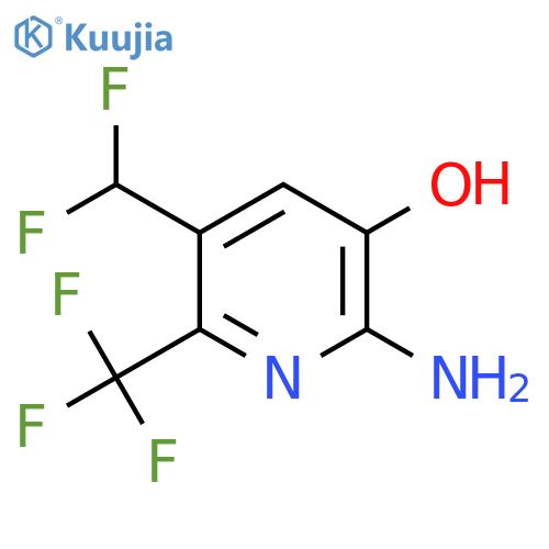 2-Amino-5-(difluoromethyl)-3-hydroxy-6-(trifluoromethyl)pyridine structure